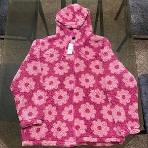 PacSun Royal Printed Sherpa Hoodie